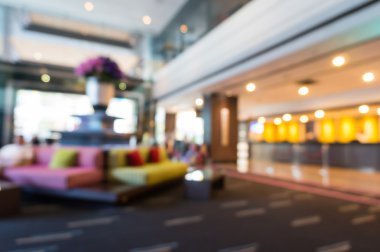 Bulanık soyut veya otel lobisinin arka plan bulanıklık
