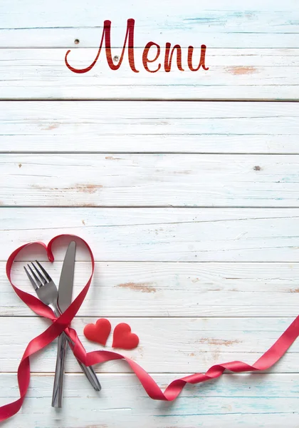 Valentine menu background — Fotografie, imagine de stoc