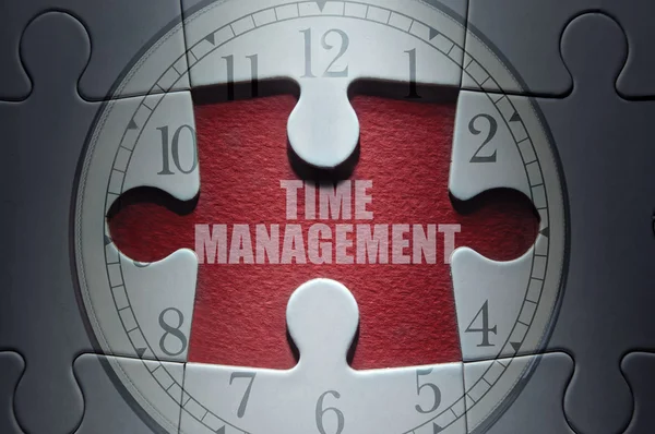 Time management puzzle concept — Stock Photo, Image