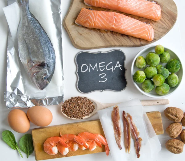 Producten rijk aan omega-3 — Stockfoto