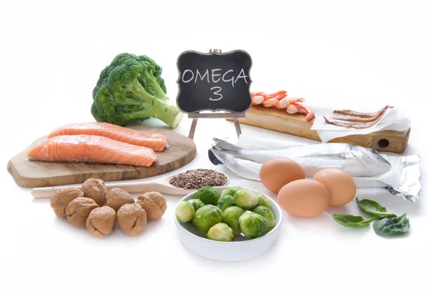 Produkte reich an Omega-3 — Stockfoto