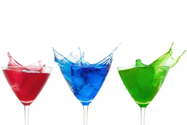 Selezione di cocktail colorati — Foto Stock