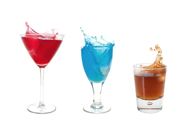 Selezione di cocktail colorati — Foto Stock