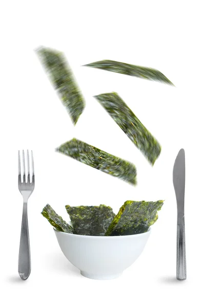 Getrocknete Algen-Snacks — Stockfoto