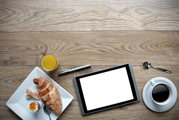 Zakelijke ontbijt achtergrond — Stockfoto