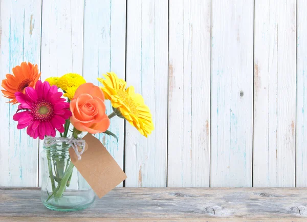 Bouquet regalo in un barattolo — Foto Stock