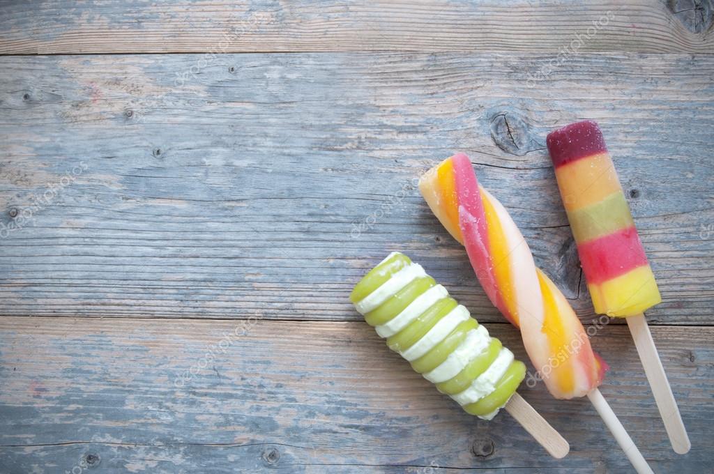 wooden ice lollies