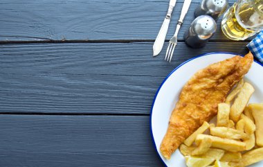 Traditional fish and chips