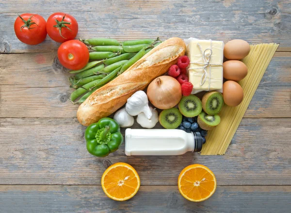 Alimentos Compras de supermercado — Fotografia de Stock