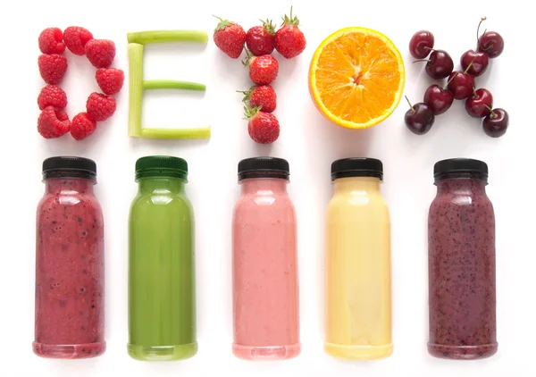 Detox juice smoothies — Stock Photo, Image