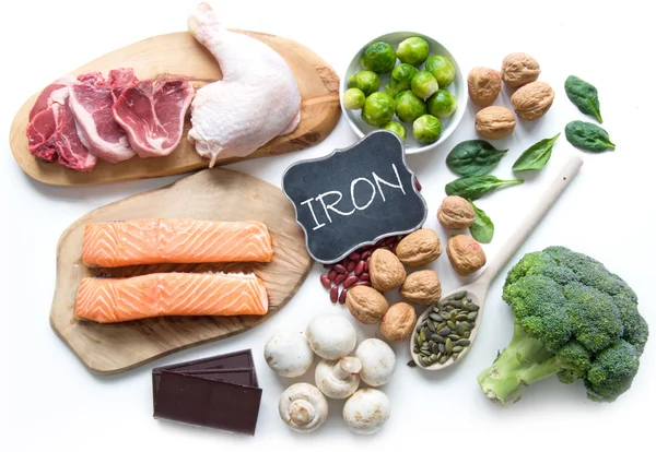 Food rich with iron — Stock Photo, Image
