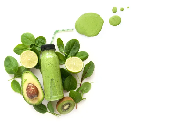 Gröna detox smoothie — Stockfoto