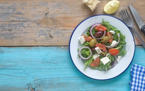 Plat de salade grecque — Photo
