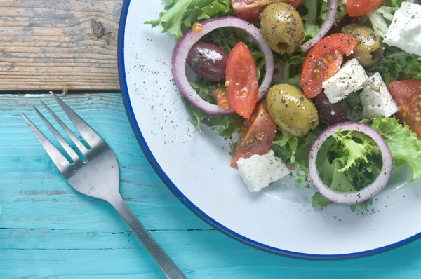 Plat de salade grecque — Photo