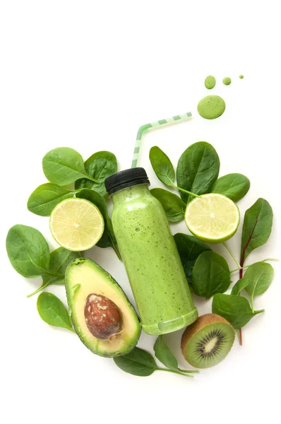 Groene detox smoothie — Stockfoto