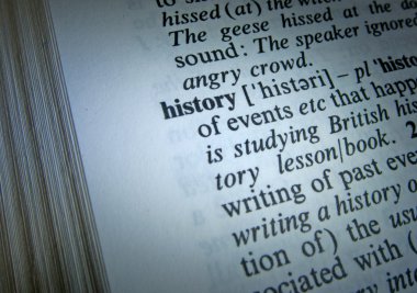 geçmiş sözlük tanımı