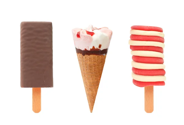Ice cream and popsicles — Stock Photo, Image