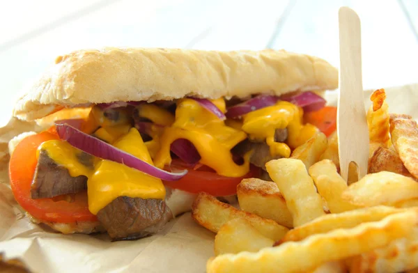 Philly Käse Sandwich — Stockfoto