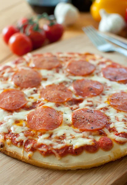 Pepperoni pizza — Stock Photo, Image