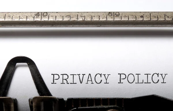 Privacy policy — Stock Photo, Image