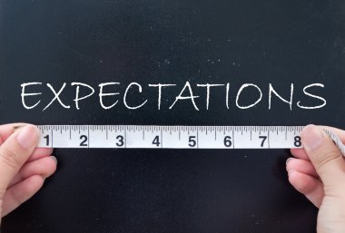 Measuring expectations clipart
