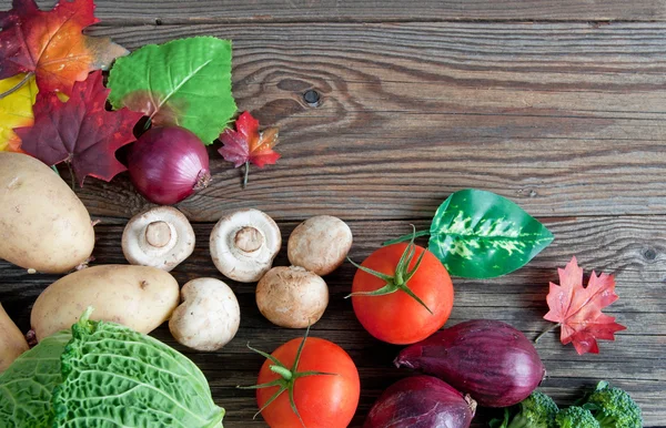 Podzimní organické potraviny — Stock fotografie