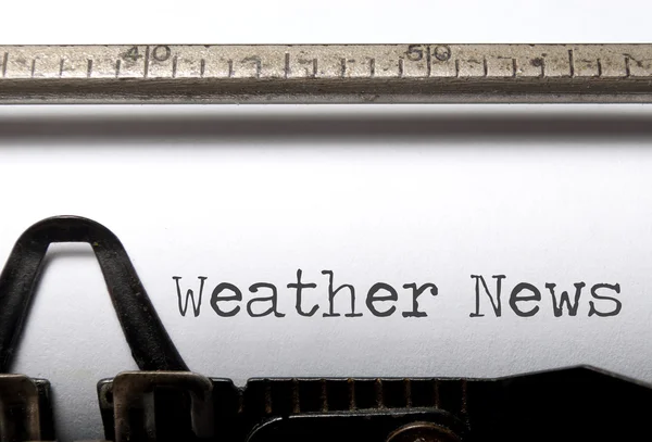 Weather news — Stock Photo, Image