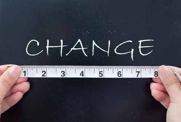 Measuring change concept — Stock Photo, Image