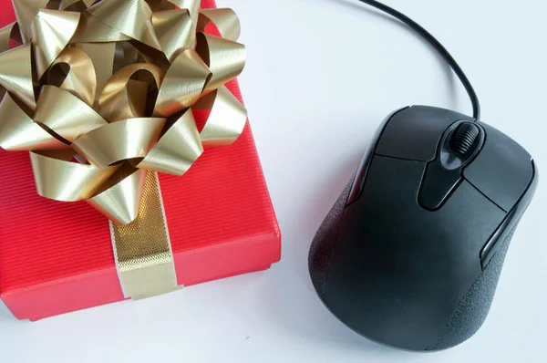 Computer mouse gift Stock Photo