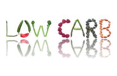 Düşük carb beyaz izole
