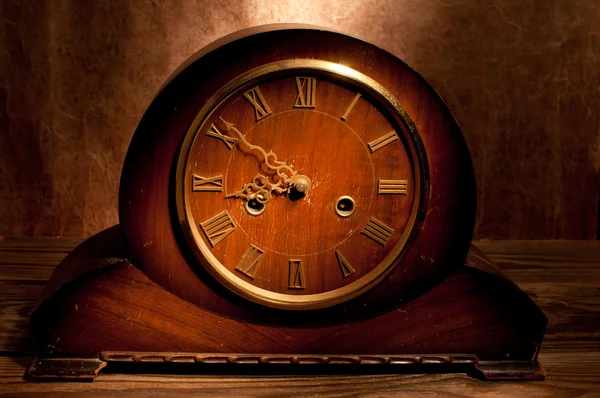 Antique wooden clock — Stock Photo, Image