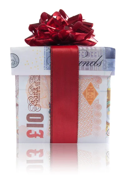 Doos van de gift van het geld — Stockfoto