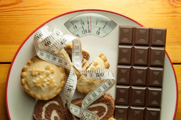 Conceito de dieta de Natal — Fotografia de Stock