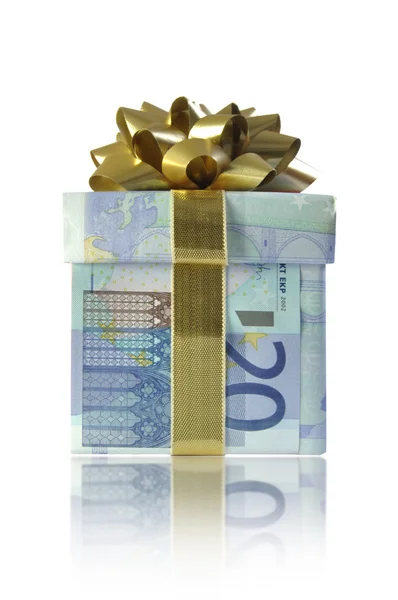 Caja de regalo de dinero — Foto de Stock