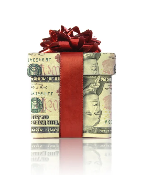 Money gift box — Stock Photo, Image