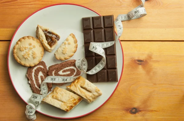 Conceito de dieta de Natal — Fotografia de Stock