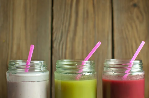 Detox fruktig smoothies — Stockfoto