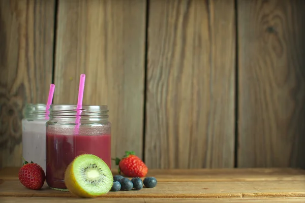 Detox fruity smoothies — Stock Photo, Image