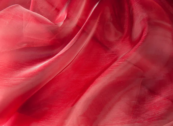 Delicate red satin material — Stock Photo, Image