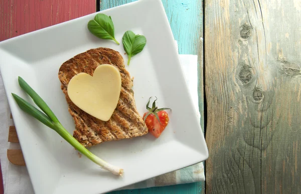 Sanduíche saudável com queijo — Fotografia de Stock