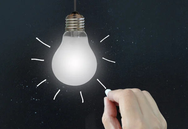 Idea light bulb concept — Stock Photo, Image