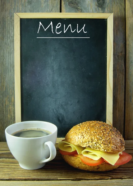 Empty menu board — Stock Photo, Image