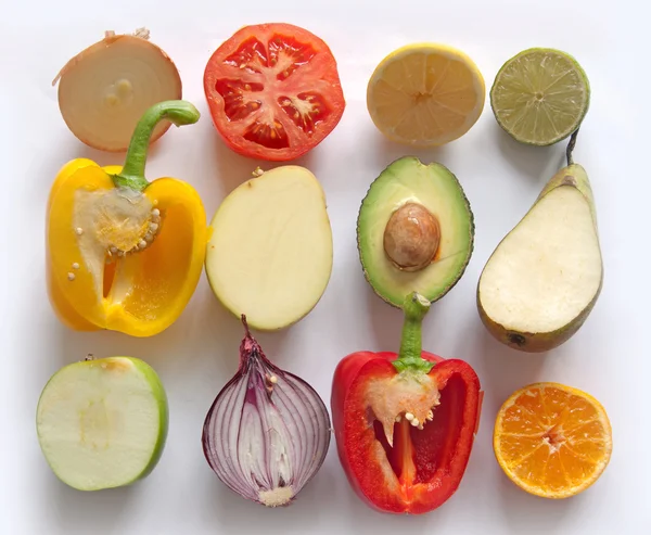 Groenten en fruit-collectie — Stockfoto