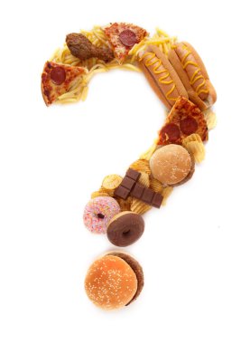 Junk food unhealthy lifestyle choice clipart