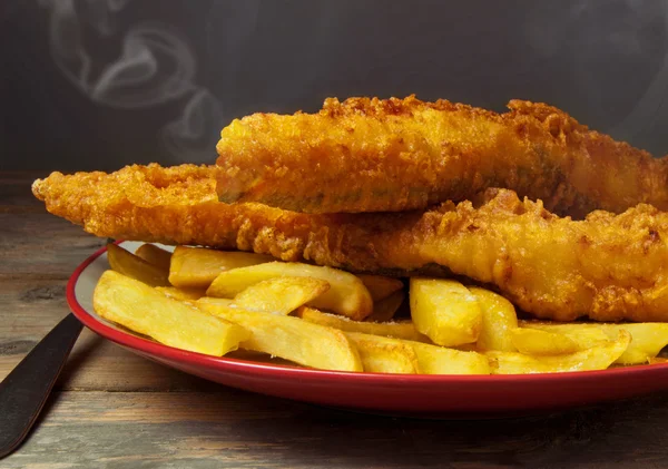 Made fish and chips — Stock Photo, Image