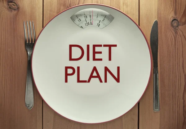 Diet plan printed — Stock Photo, Image