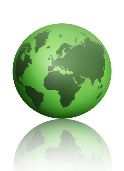 Green world atlas globe — Stockfoto