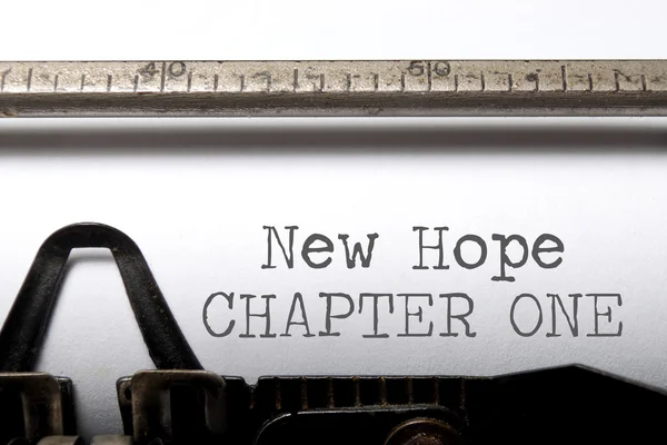 New hope chapter one printed — Stock Photo, Image