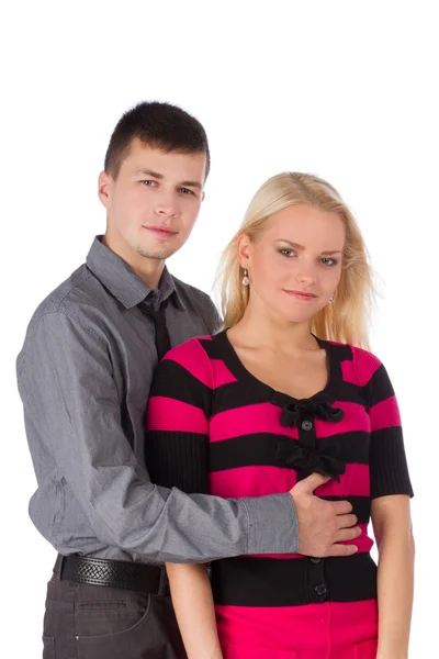 幸せな笑顔の美しい若いカップル — ストック写真