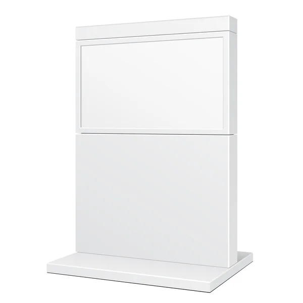 Outdoor pos poi city light box werbung stand banner schilddisplay, werbung. Illustration isoliert auf weißem Hintergrund. Vektor eps10 — Stockvektor